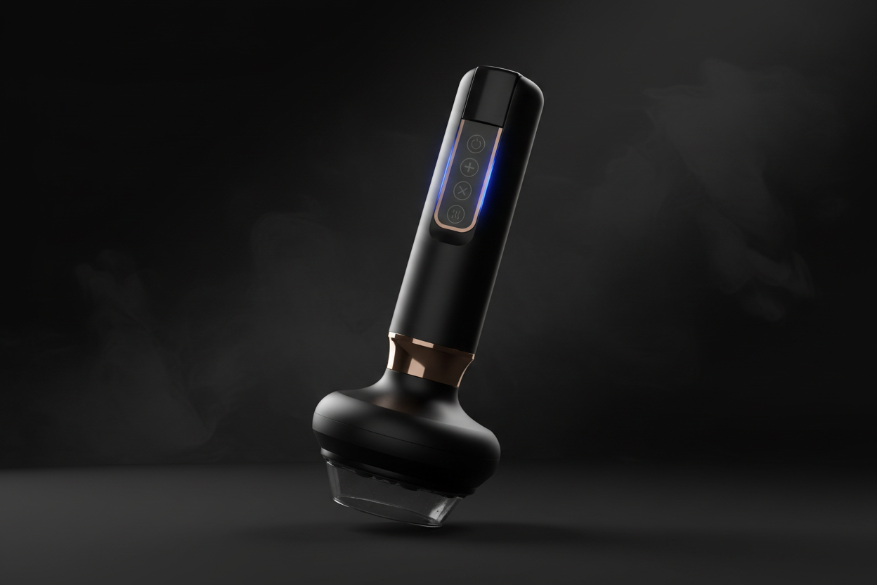 Black Cupping Massager Dark Background