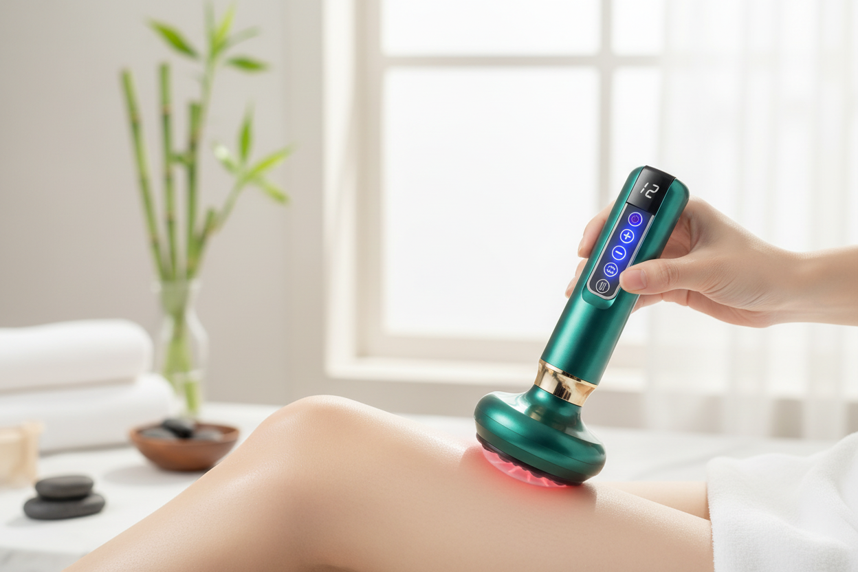 Teal Cupping Massager Lifestyle